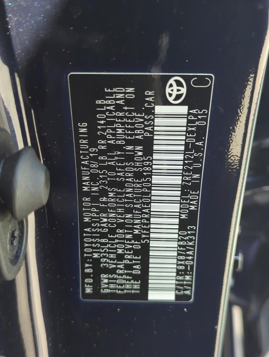 2020 Toyota Corolla LE CVT (Natl)