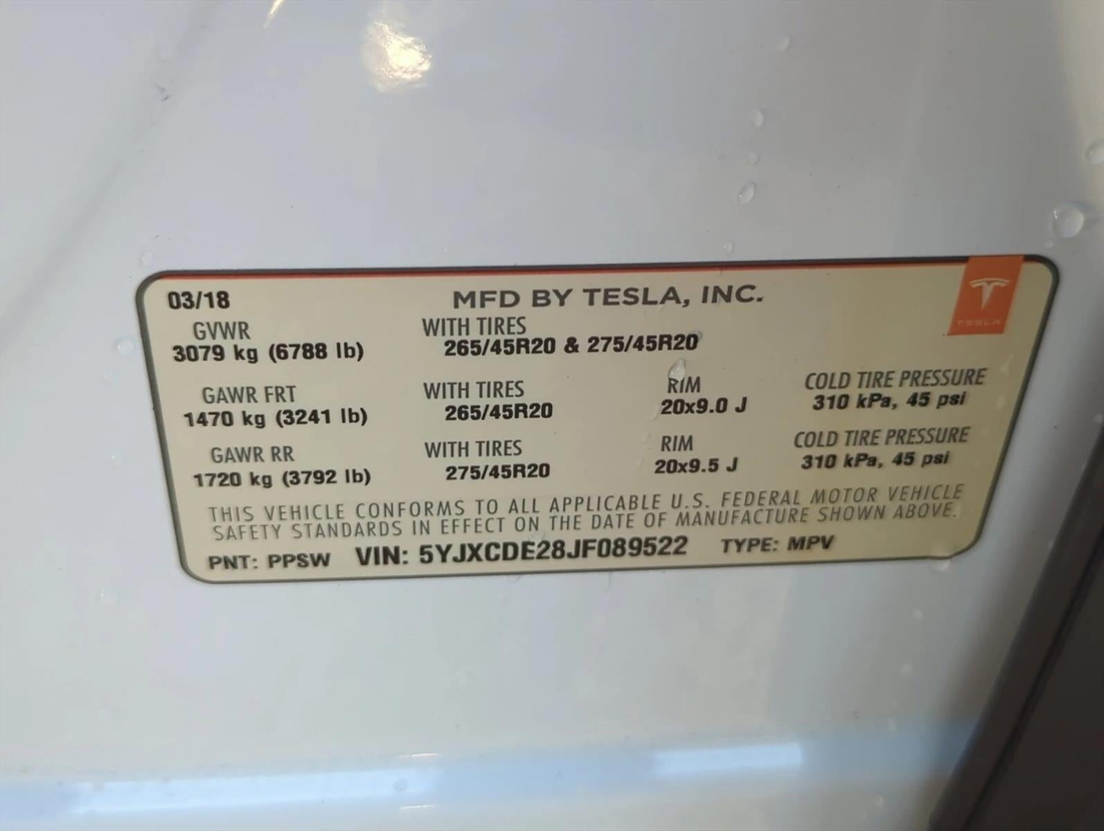 2018 Tesla Model X 100D AWD