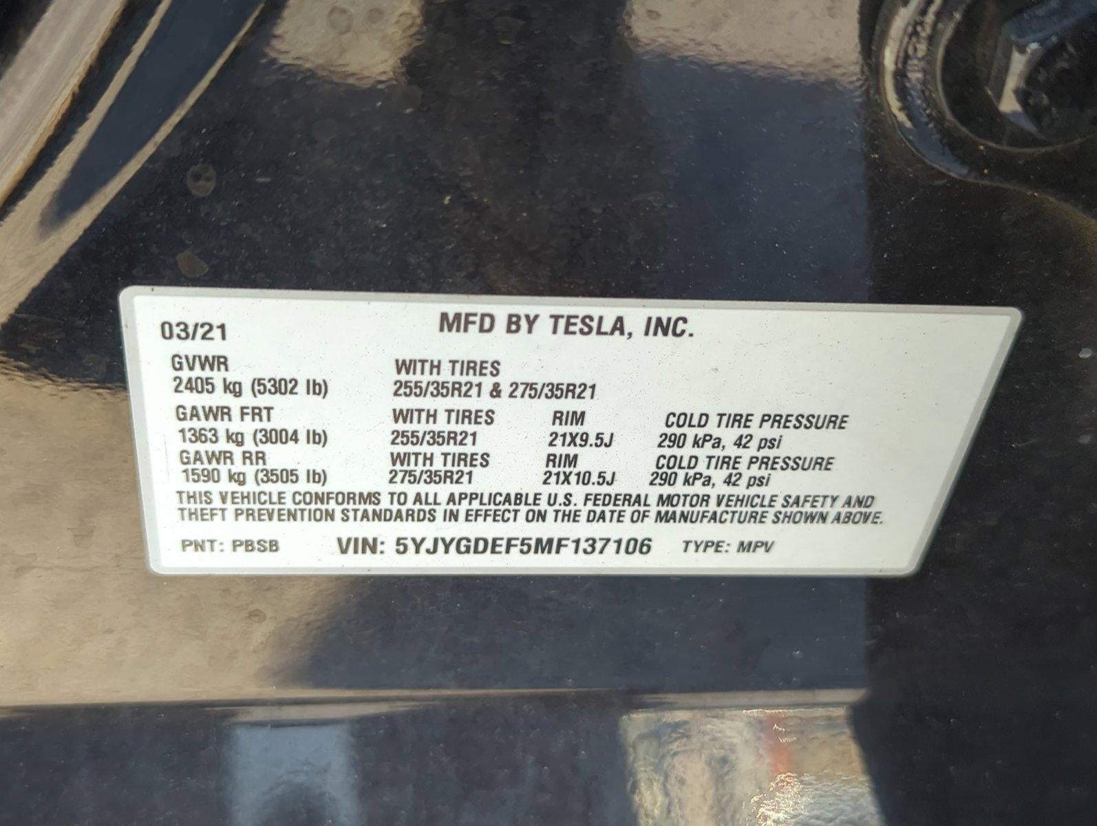 2021 Tesla Model Y Performance AWD