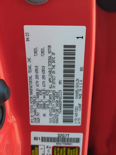 2023 Toyota Sequoia TRD Pro 4WD (Natl)