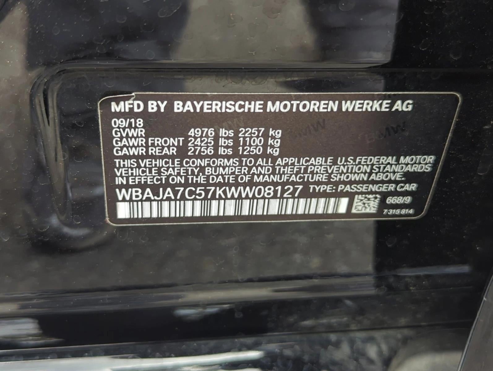 2019 BMW 530i xDrive Sedan