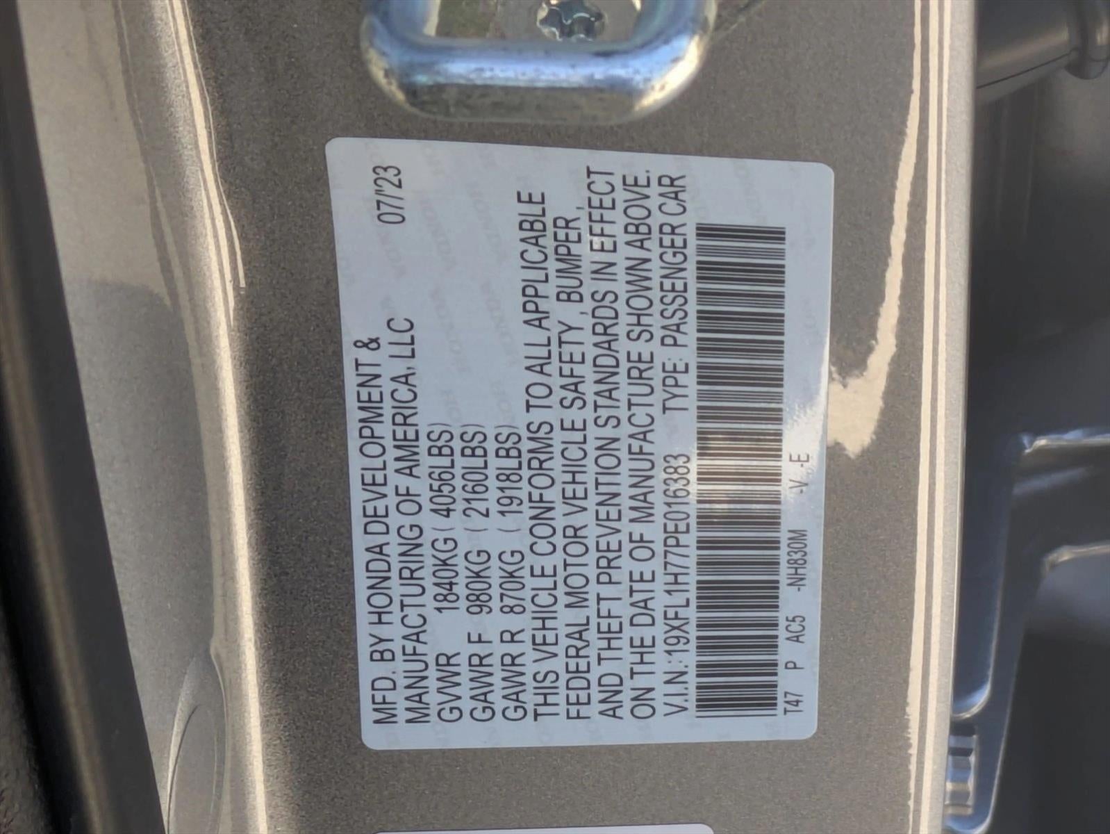 2023 Honda Civic Hatchback EX-L CVT