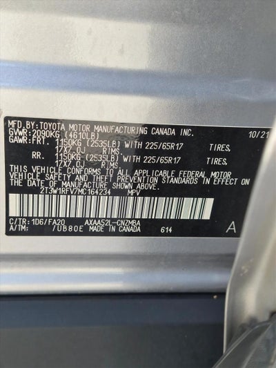 2021 Toyota RAV4 XLE FWD (GS)