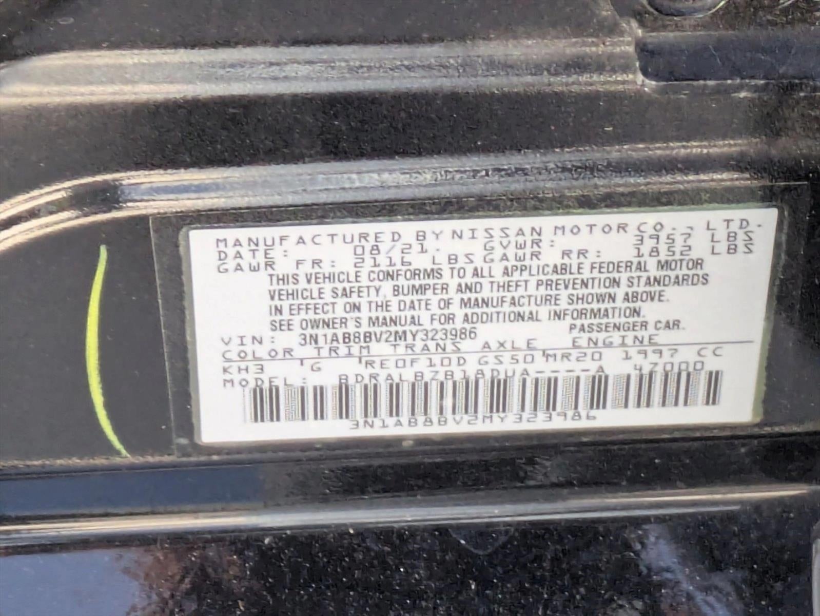 2021 Nissan Sentra S CVT