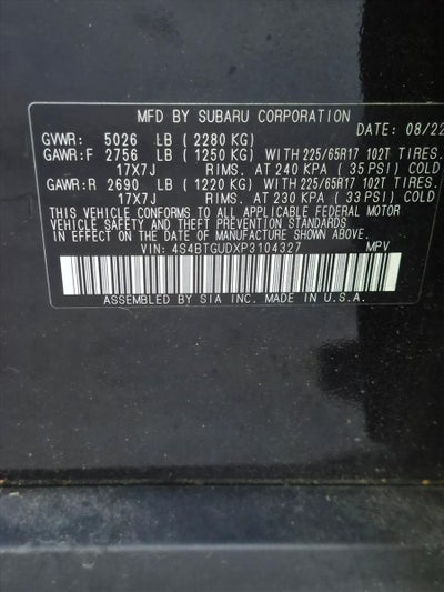 2023 Subaru Outback Wilderness CVT