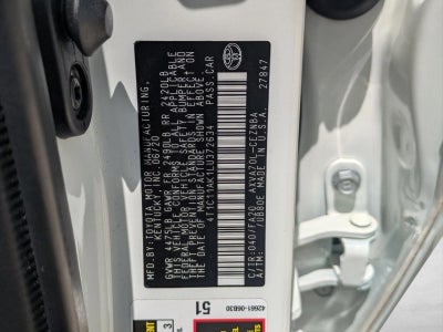 2020 Toyota Camry LE Auto (SE)