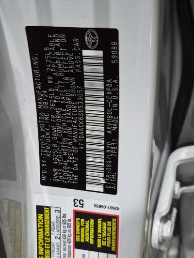 2025 Toyota Camry XSE (Natl)