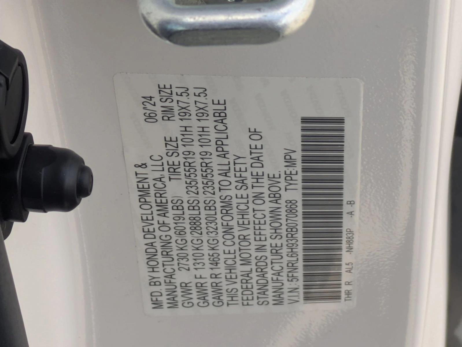 2024 Honda Odyssey Elite Auto