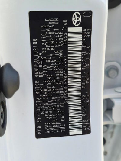 2024 Toyota Corolla SE CVT (Natl)