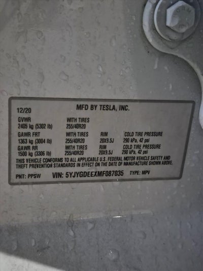 2021 Tesla Model Y Long Range AWD
