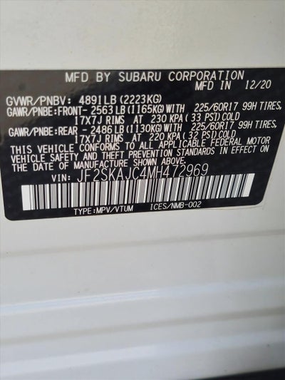 2021 Subaru Forester Premium CVT