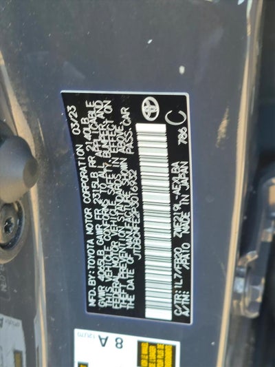 2023 Toyota Corolla Hybrid LE FWD (Natl)