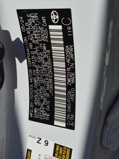 2024 Toyota Corolla Hybrid Nightshade Edition FWD (Natl)