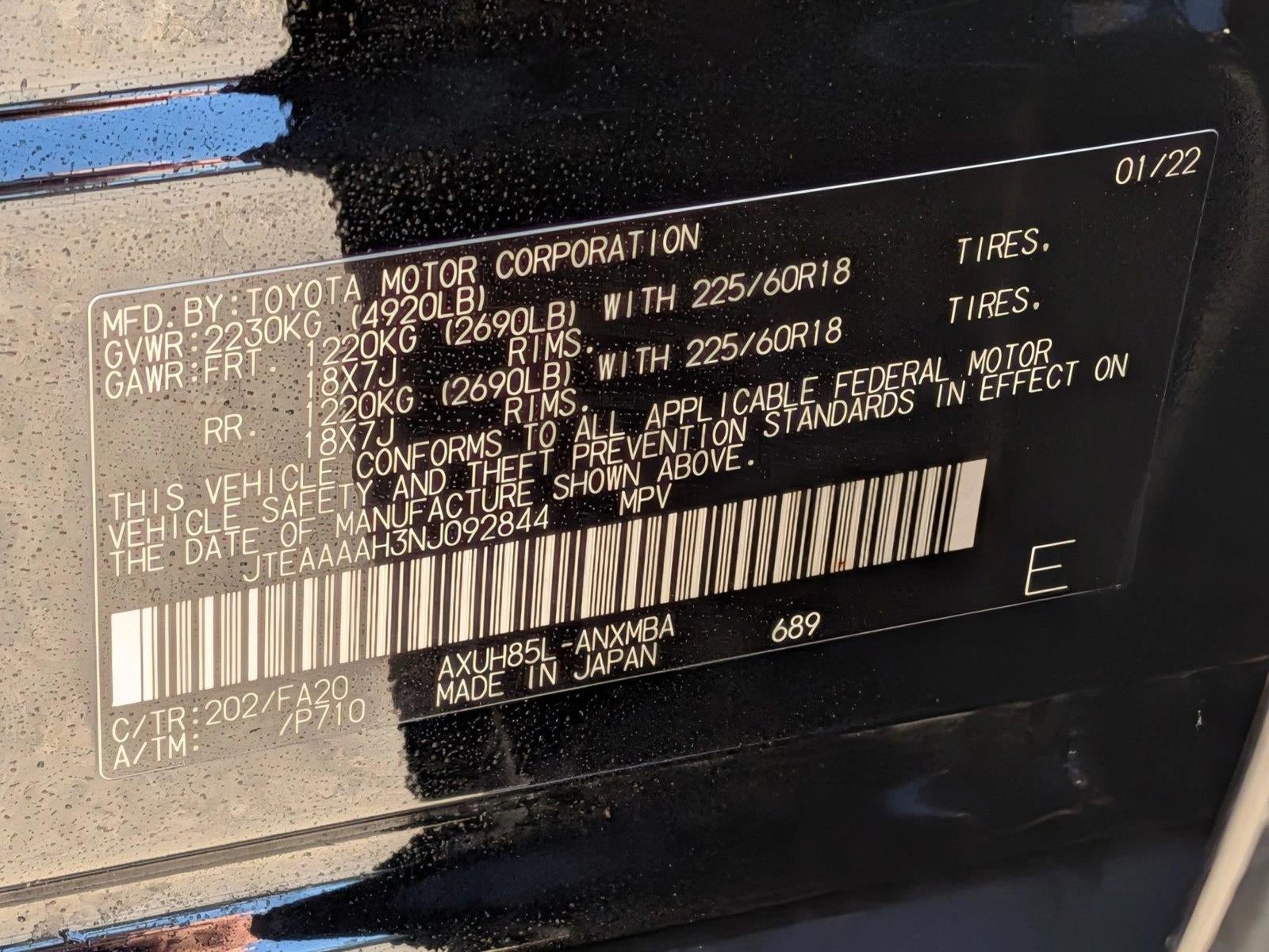 2022 Toyota Venza LE AWD (GS)