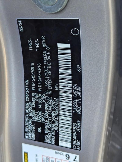 2024 Toyota Land Cruiser 1958 4WD (Natl)