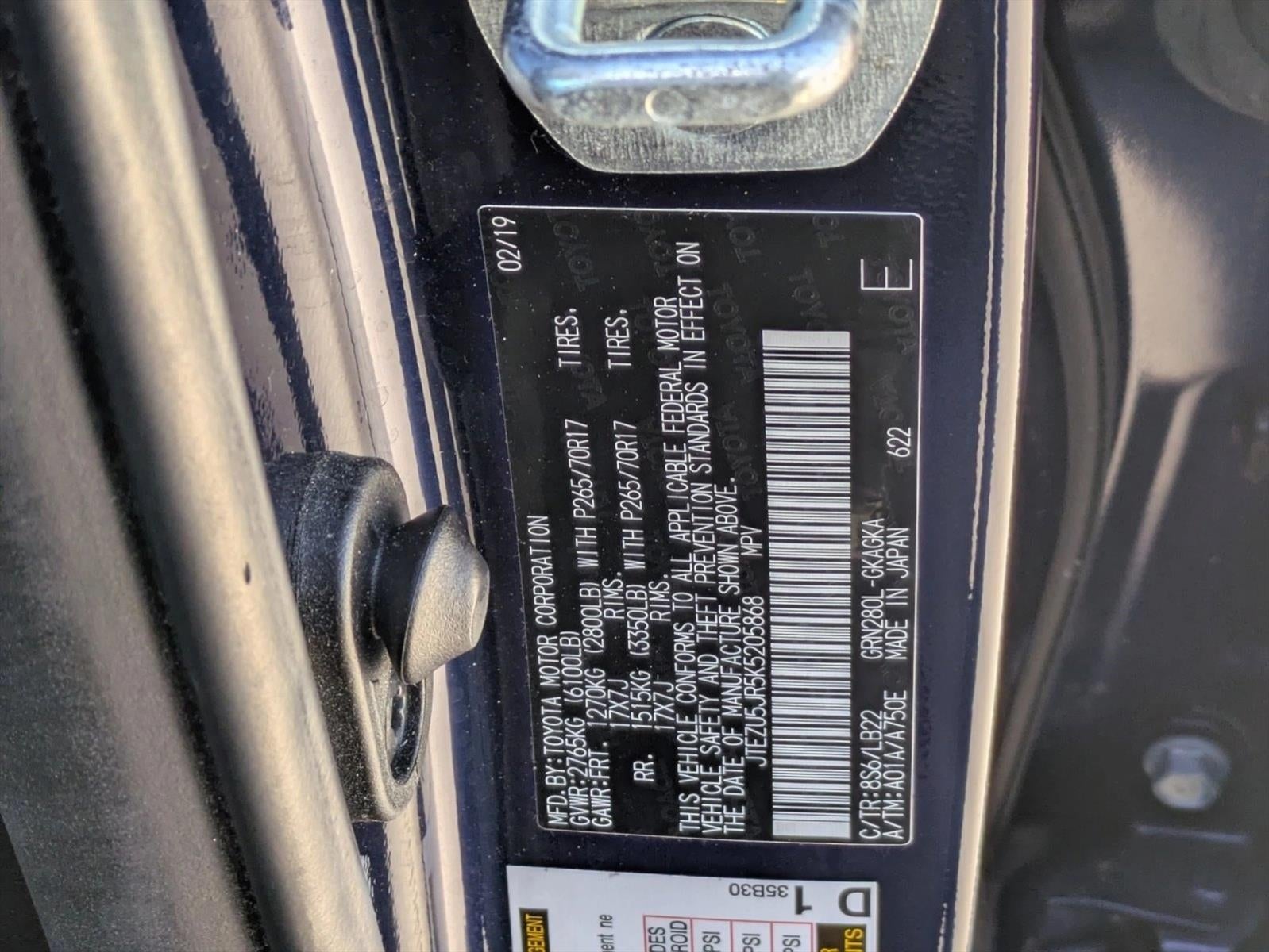 2019 Toyota 4Runner SR5 Premium 2WD (Natl)