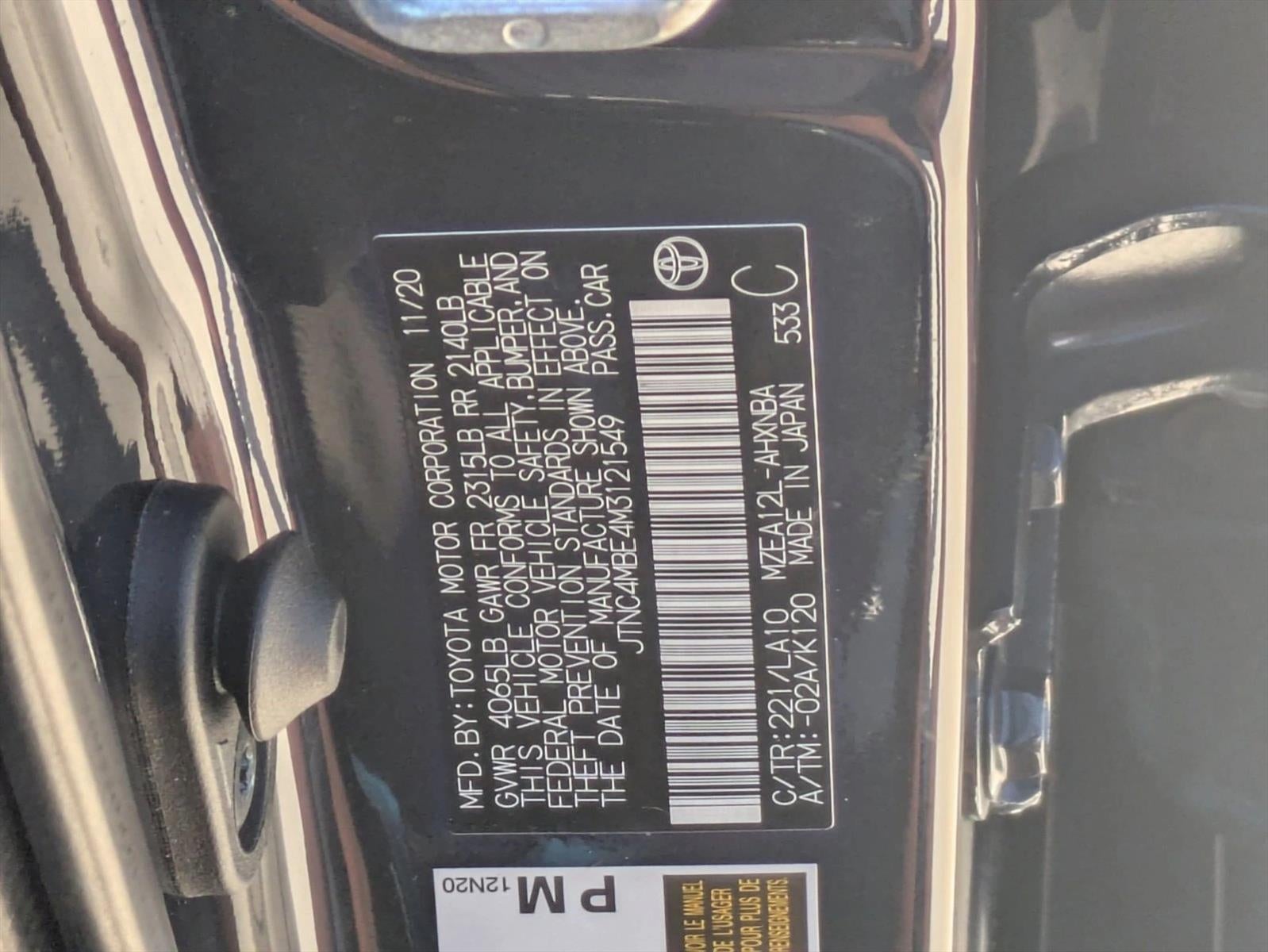 2021 Toyota Corolla Hatchback XSE CVT (Natl)