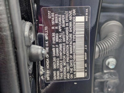 2017 Honda Civic Hatchback Sport Touring CVT