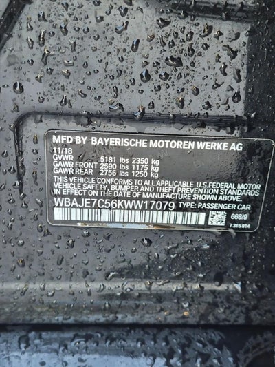 2019 BMW 540i xDrive Sedan
