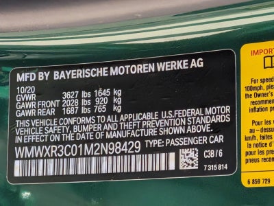 2021 MINI Cooper Hardtop 2 Door Cooper