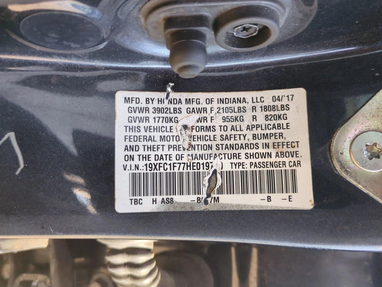 2017 Honda Civic Sedan EX-L CVT