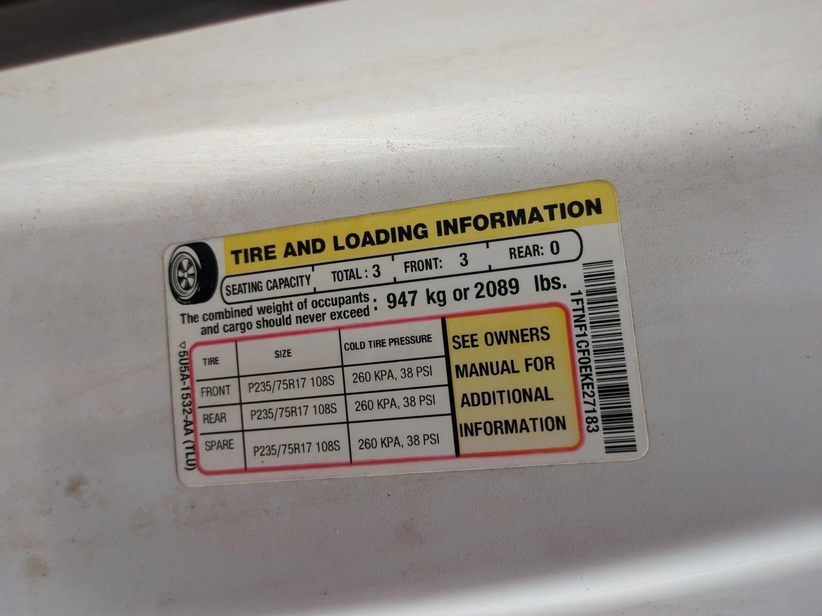 2014 Ford F-150 2WD Regular Cab 6-1/2 Ft Box XL