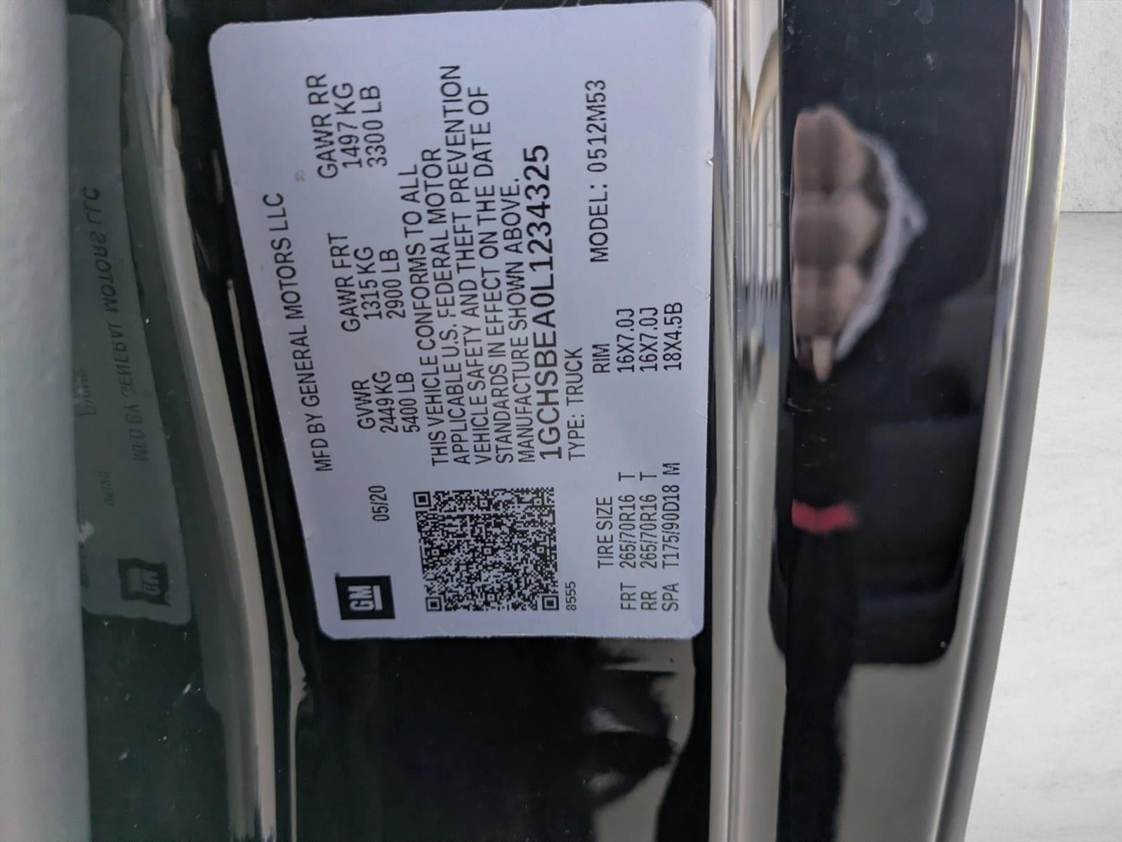 2020 Chevrolet Colorado Extended Cab Long Box 2-Wheel Drive WT