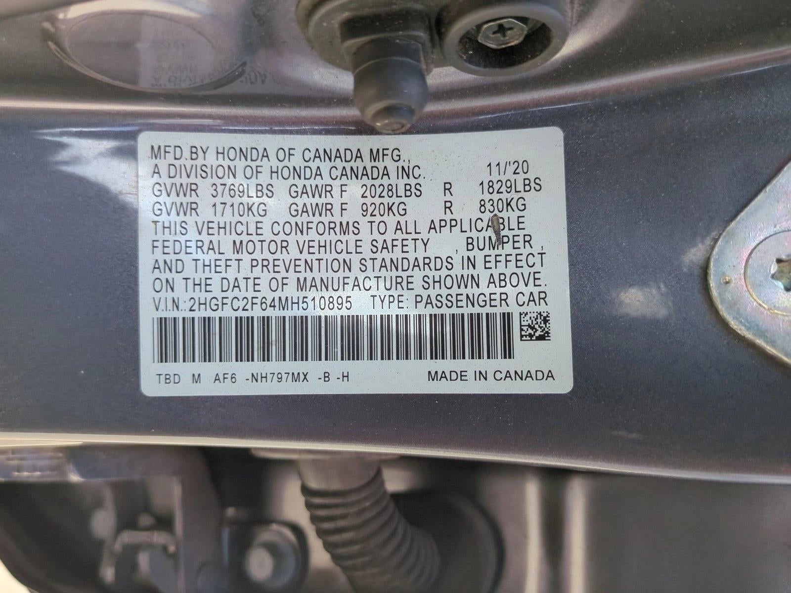 2021 Honda Civic Sedan LX CVT