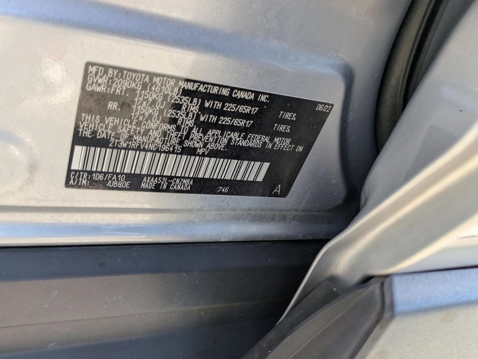 2022 Toyota RAV4 XLE FWD (GS)