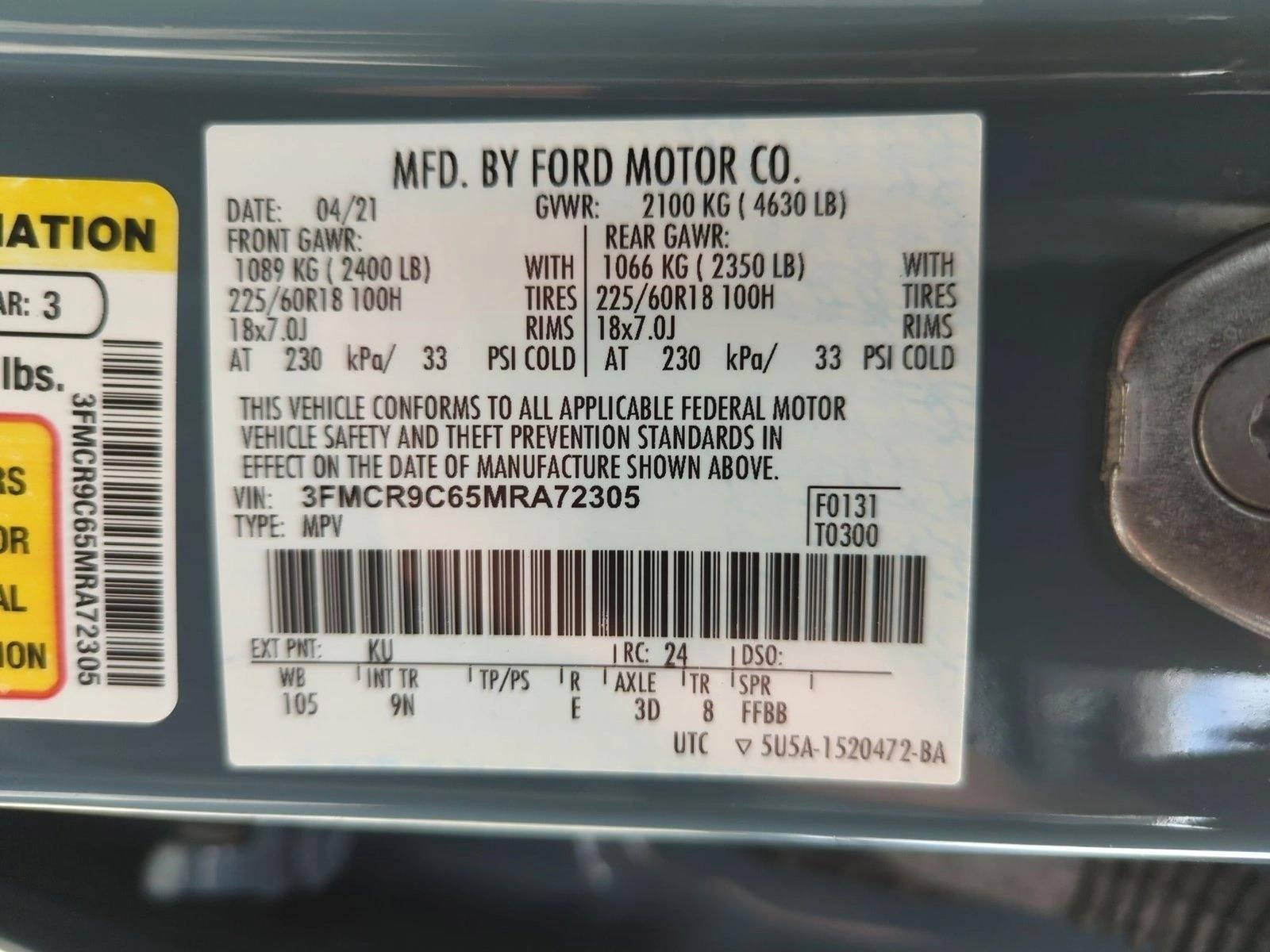 2021 Ford Bronco Sport Outer Banks 4x4