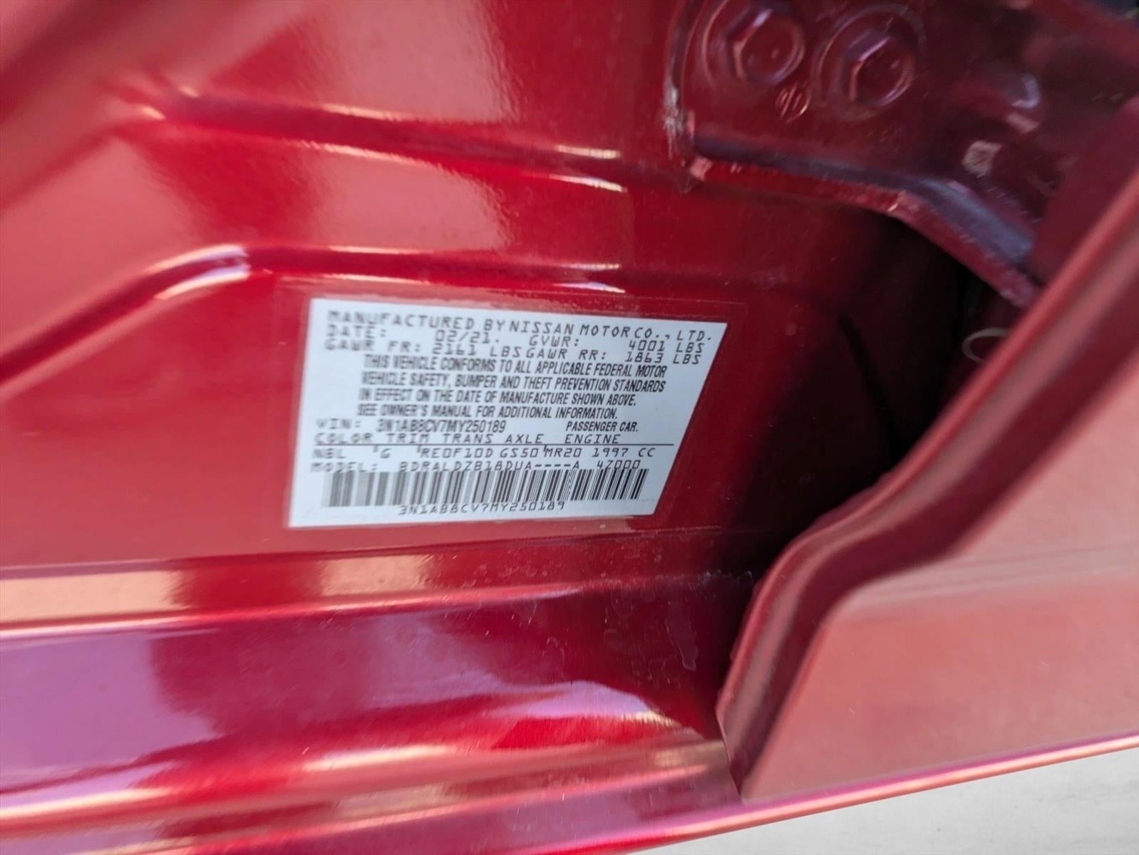 2021 Nissan Sentra SV CVT