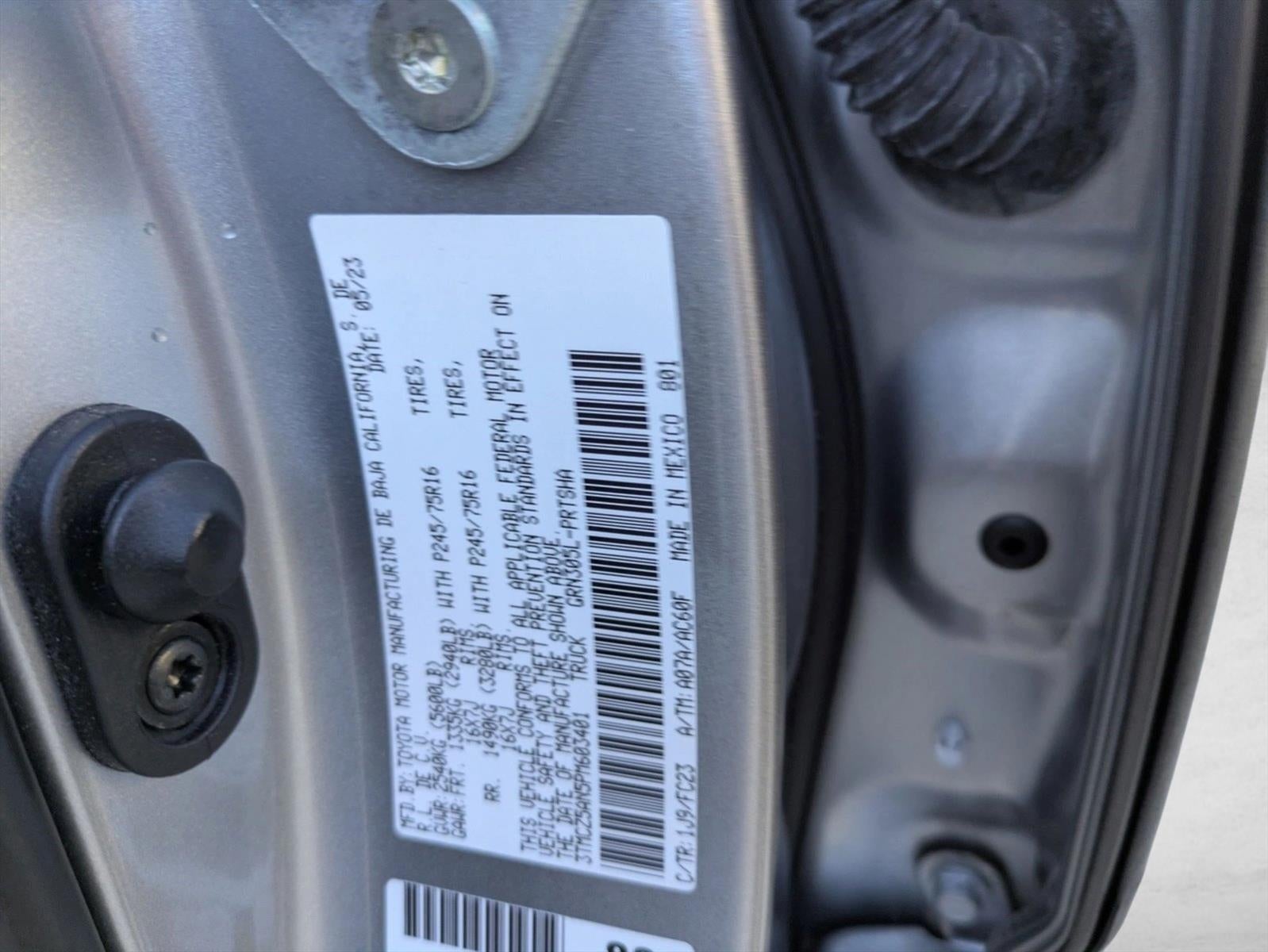 2023 Toyota Tacoma 4WD 4WD SR5 Double Cab 5' Bed V6 AT (GS)