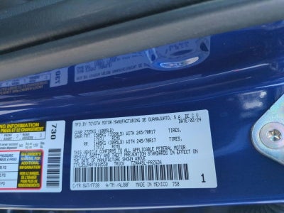 2024 Toyota Tacoma 4WD 4WD SR5 Double Cab 5' Bed AT (GS)