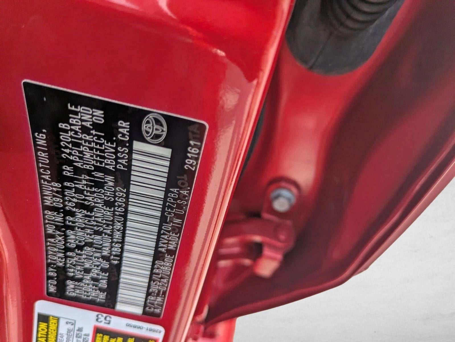 2019 Toyota Camry XSE Auto (Natl)