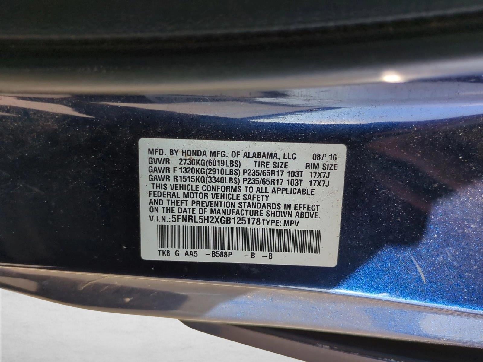 2016 Honda Odyssey LX