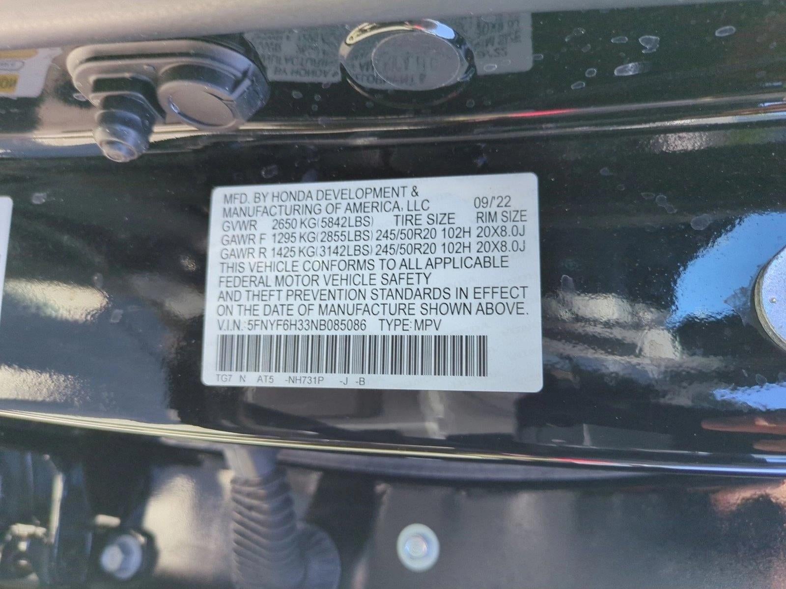 2022 Honda Pilot Sport AWD