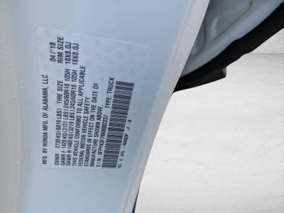 2019 Honda Ridgeline RTL-E AWD