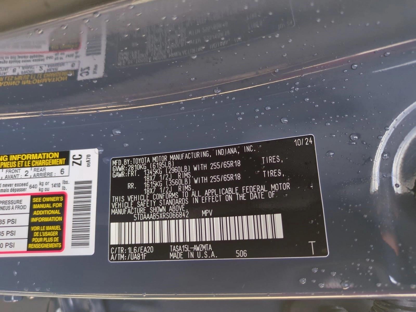 2024 Toyota Grand Highlander XLE AWD (Natl)