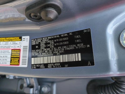 2022 Toyota Highlander Hybrid Platinum AWD (Natl)