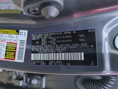 2023 Toyota Highlander LE FWD (GS)