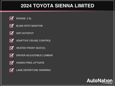 2024 Toyota Sienna Limited FWD 7-Passenger (Natl)