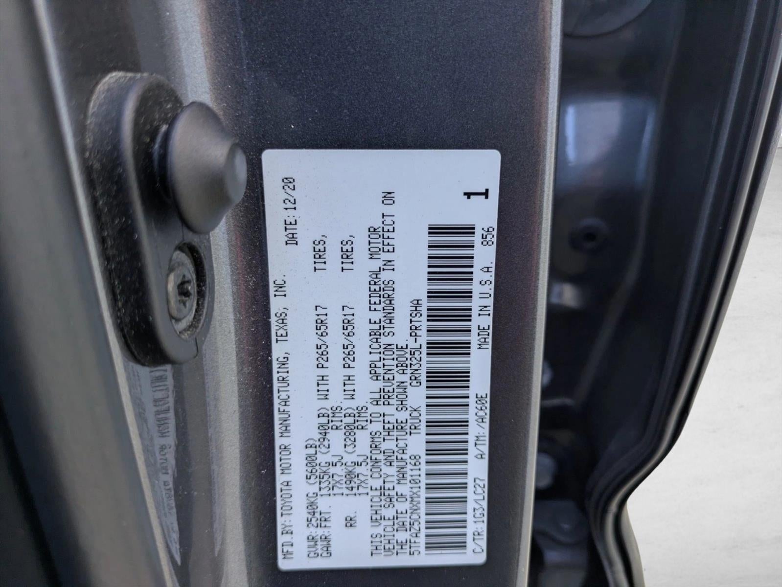 2021 Toyota Tacoma 2WD 2WD TRD Sport Double Cab 5' Bed V6 AT (Natl)