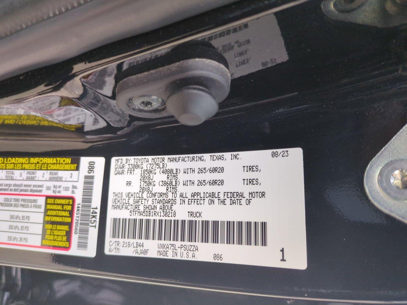 2024 Toyota Tundra 4WD 4WD 1794 Edition CrewMax 5.5' Bed (Natl)