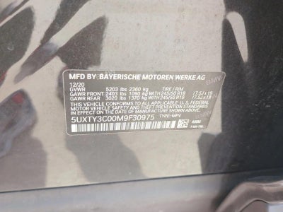 2021 BMW X3 sDrive30i Sports Activity Vehicle