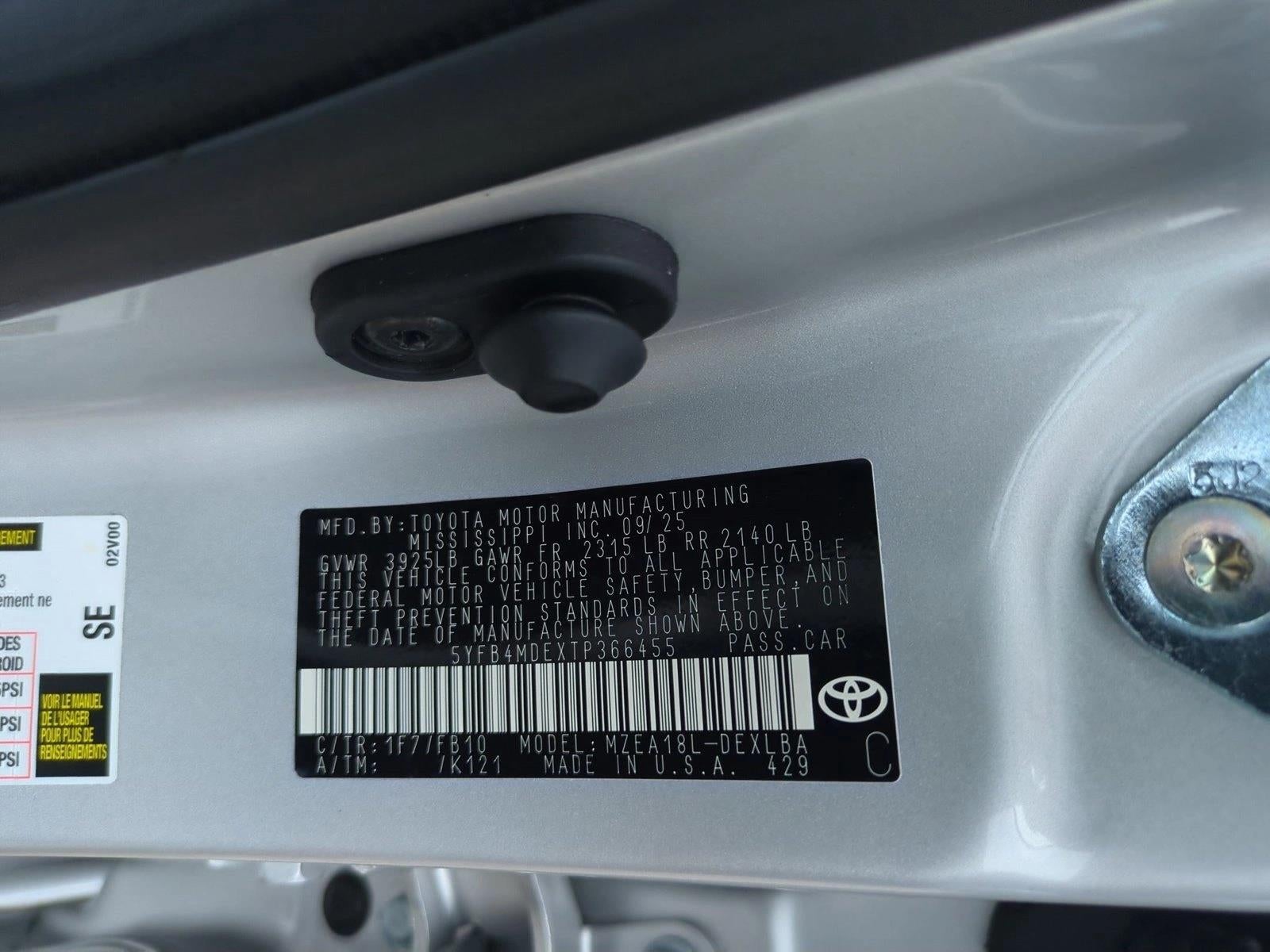 2026 Toyota Corolla LE CVT (Natl)