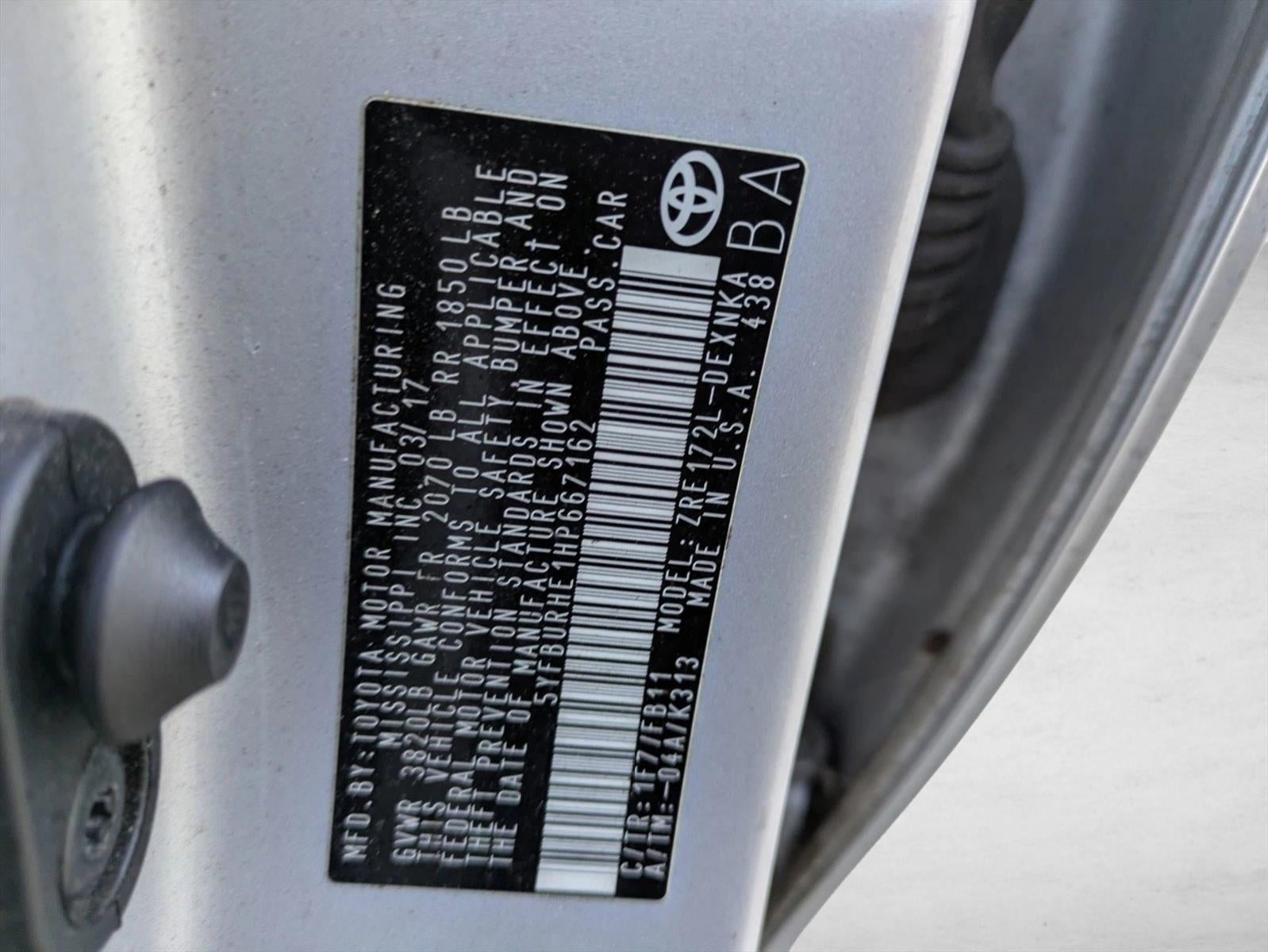 2017 Toyota Corolla LE CVT (Natl)