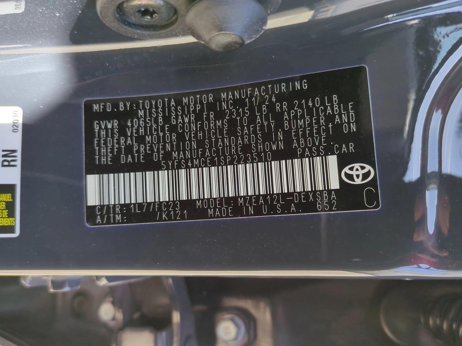 2025 Toyota Corolla SE CVT (Natl)