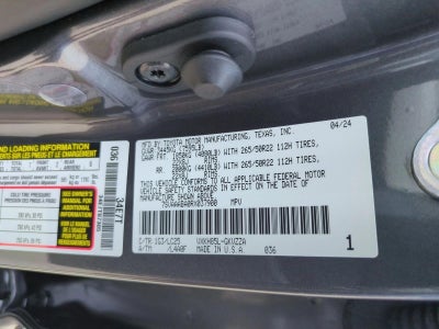 2024 Toyota Sequoia Capstone 4WD (Natl)