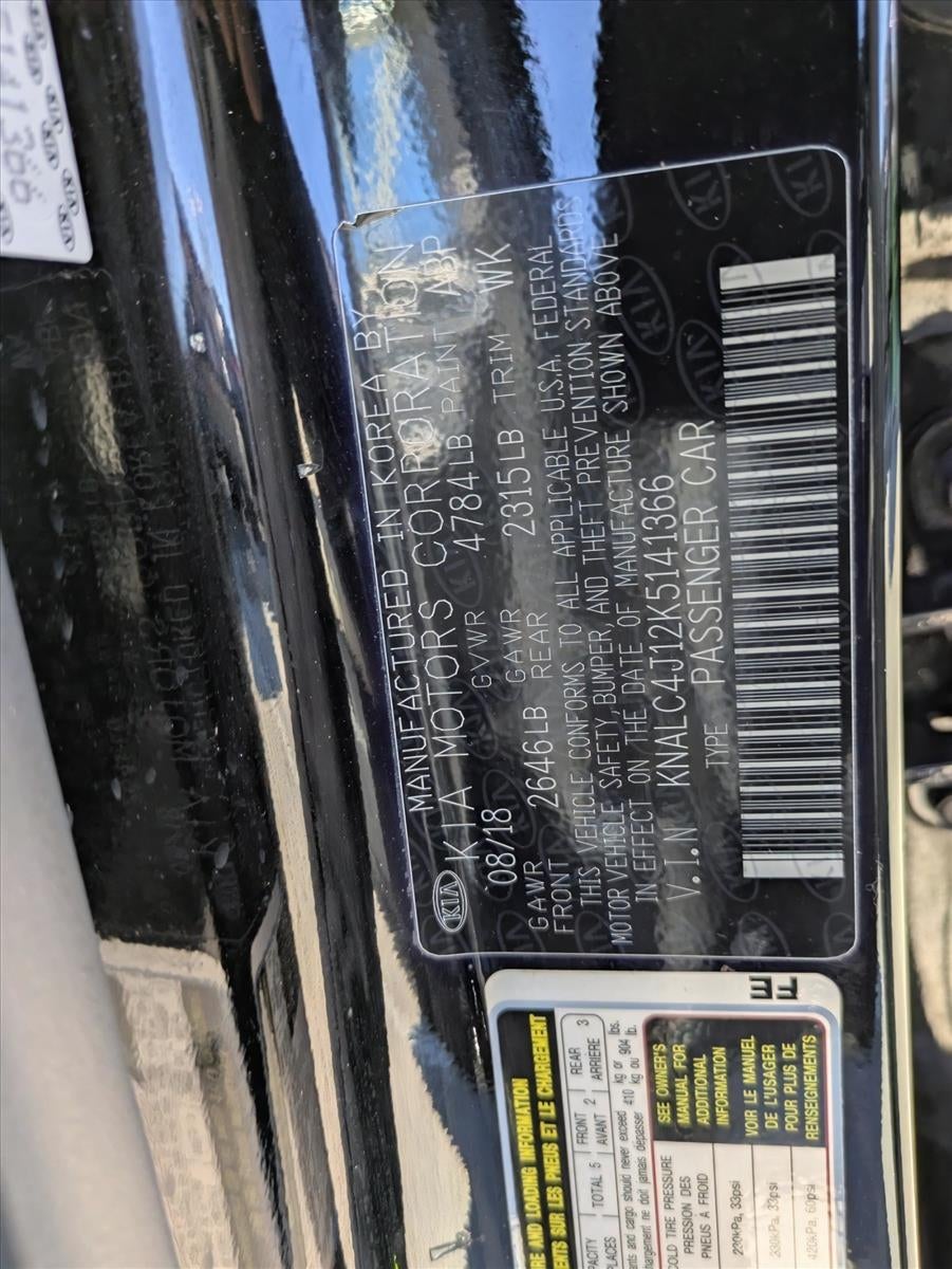 2019 Kia Cadenza Limited Sedan