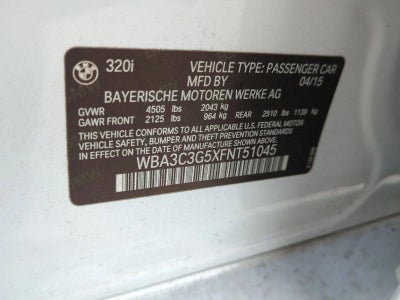 2015 BMW 320i xDrive Sedan
